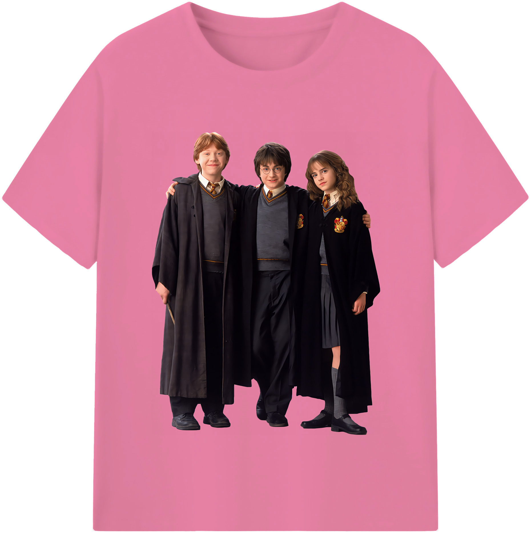 （画像用） Harry Potter ハリー・ポッターシリーズ 綿100％半袖Tシャツ（フロントプリント）